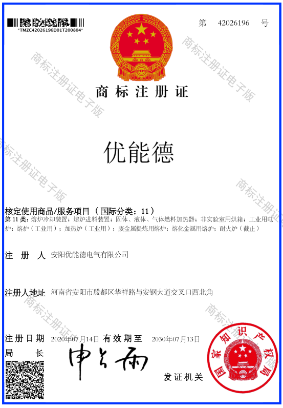 商標(biāo)注冊(cè)證